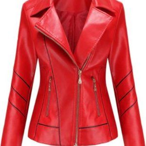 Red Biker Jacket!